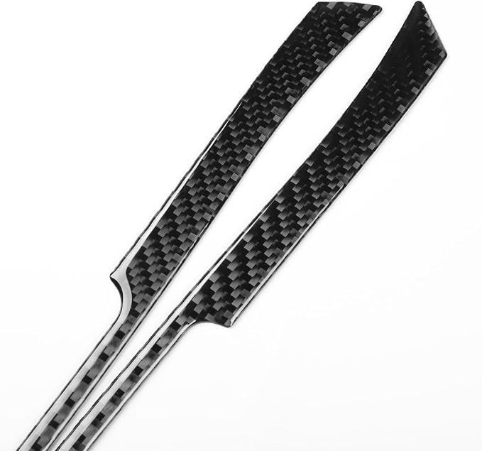 Real Carbon Fiber Trim for Cadillac CTS Accessories | for 2008 2009 2010 2011 2012 2013 Center Console Side Strip Sticker Interior Thick Overlay Decal
