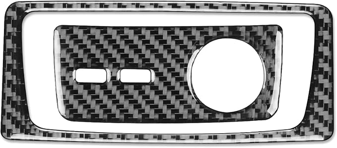 Real Carbon Fiber Trim for Audi 80A Q5 Accessories | for SQ5 2018-2025 Dash Rear Cigarette Lighter Power Outlet Panel Frame Cover Sticker Interior Thick Overlay Decal