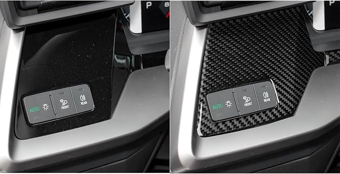 Carbon Fiber Decorations Stickers Fit for Audi A3 8Y S3 RS3 2021-2025 | for Sportback 2021-2025 | Decorations Driver Side Dashboard Trim | Accessories | Anti-scratch | Self-adhesive