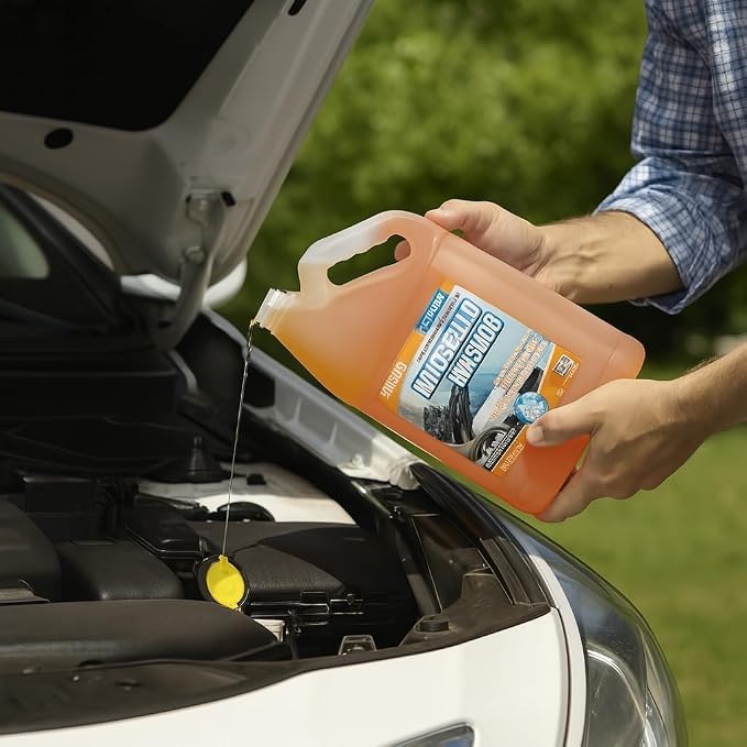 ABRO Windshield Washer Fluid 1 Gallon, Streak-Free Bug Remover | Ready-to-use fluid cuts bug splatter, dirt and road grime for clear, streak-free glass; safe for wipers and paint