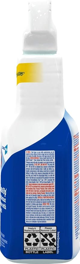 CloroxPro Clorox Clean-Up Disinfectant Cleaner with Bleach Spray, 32 Ounces (35417)