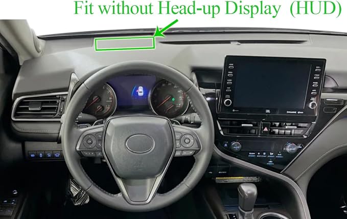 Yiz Dash Cover Mat Pad Fit for Toyota Camry | w/o Head Up Display, Dashboard Cover Pad Cap Carpet Protector