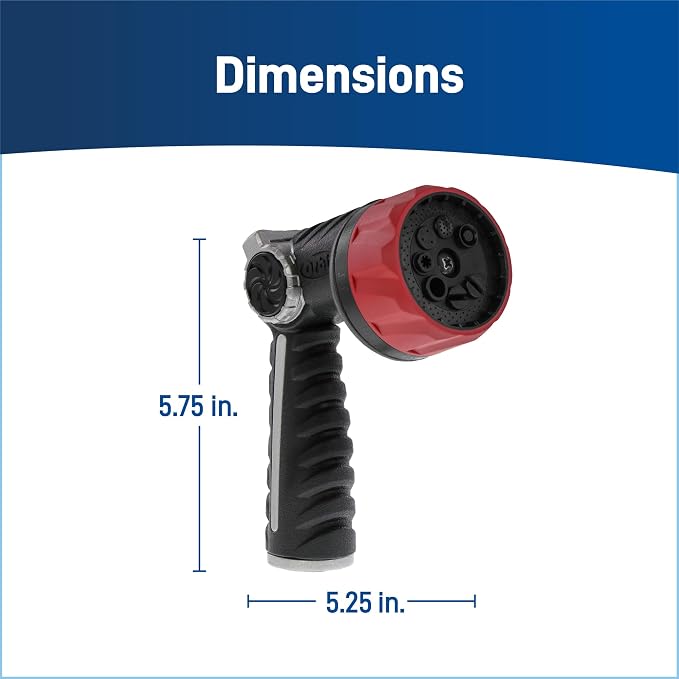 Orbit Pro Series Thumb Control Hose Nozzle - 26812, 8-Pattern (Pack of 10)