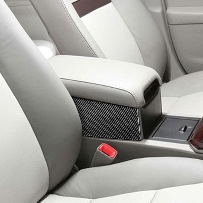 Real Carbon Fiber Trim for Toyota Camry Accessories | for 2012 2013 2014 Center Armrest Storage Box Sides Decoration Panel Sticker Interior Thick Overlay Decal