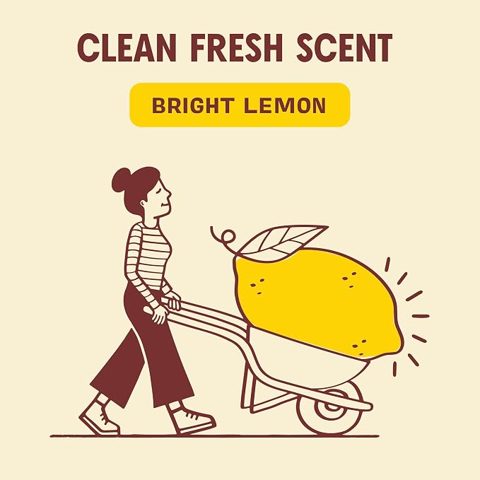 Aunt Fannie's All Purpose Wood Spray Cleaner, Lemon, 16.9 oz, Pack of 6 | No-Wax Formula, Removes Dust & Grime, Safe for Tables Counters Shelves Walls & Cabinets, Child and Pet Safe, Made in USA