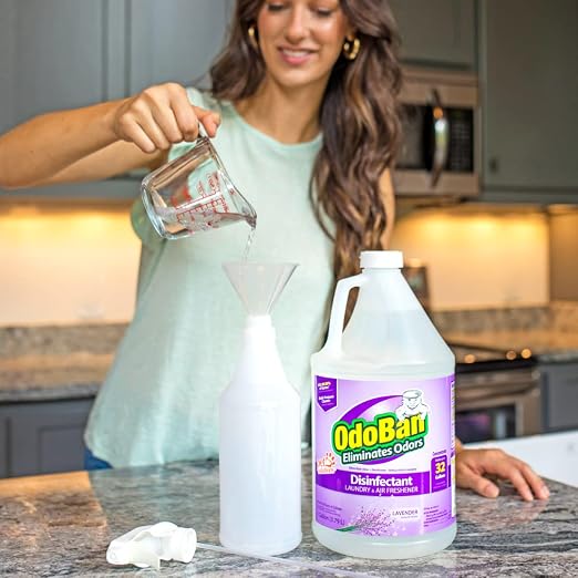 OdoBan Disinfectant Concentrate and Odor Eliminator, Made in the USA, Lavender Scent, 1 Gallon