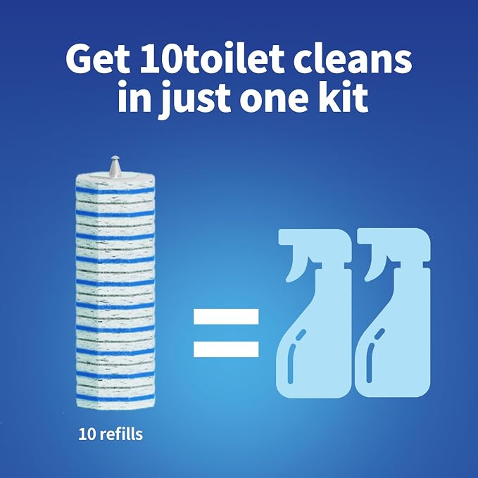 60pc Refills Disposable Toilet mats Brush Cleaning System, Toilet Cleaning Brush, 60 Replacement Brush Heads, No Handle or Base，Toliet Refills,Toilet Bowl Clean Refill Pads,Toilet Scrubber Refill