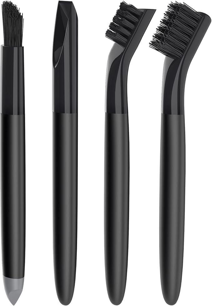 MR.SIGA Grout Cleaner Brush Set - Detail Cleaning Brush Set for Tile, Sink, Drain, Grout and Edge, Crevice Cleaning