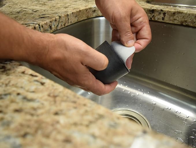 Stainless Steel Sink Cleaner & Polish Kit - Removes Scratches, Restores Shine & Finish - 3-Step Sink Restoration System for Kitchens with Diamond Technology