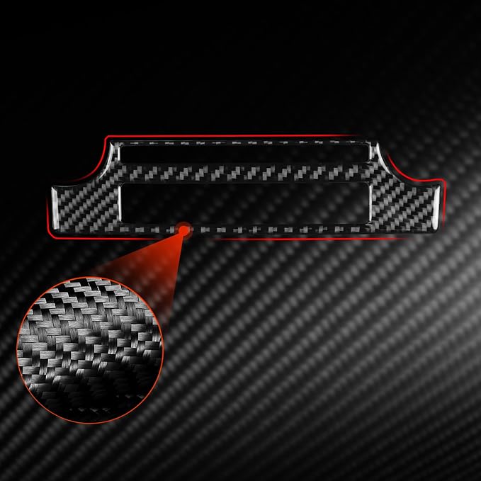 Real Carbon Fiber Trim for Toyota Camry Accessories | for 2012 2013 2014 Central Control Air Conditioning Panel Sticker Interior Thick Overlay Decal