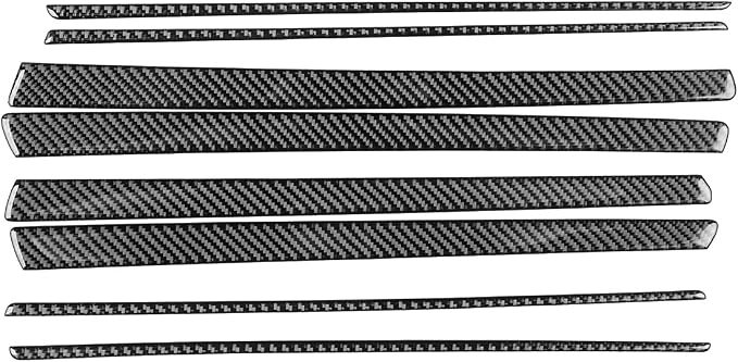 Real Carbon Fiber Trim for Chrysler 300 Accessories | for 2015-2023 300C 300S Limited/Touring Door Panel Trim Strip Sticker Interior Thick Overlay Decal