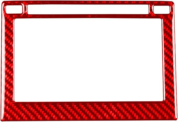 Real Carbon Fiber Trim for Toyota Camry Accessories | for 2012 2013 2014 Dashboard GPS Navigatiion Display Screen Panel Frame Interior Thick Overlay Decal