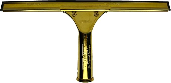 Ettore 10012 Solid Brass Squeegee, 12-Inch , Gold