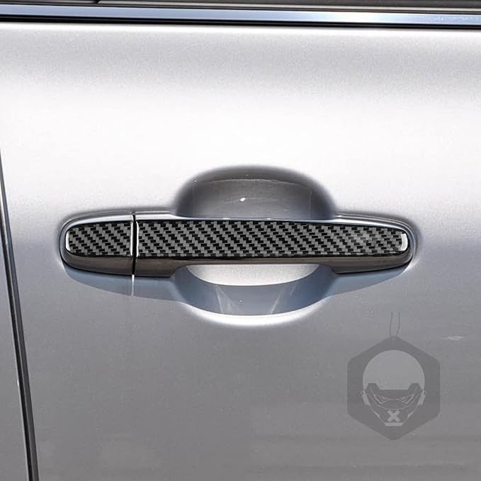 Exterior Door Handle Trim for Toyota Corolla 2009-2013 Accessories Black | Soft Carbon Fiber | Upgrades for Car | Only for Left-Hand Drive | Anti-Scratch | Sporty Style
