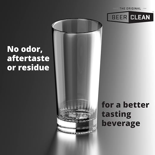 BEER CLEAN Diversey 990221 Glass Cleaner for Manual Brushing, Portion Control Bar Glass Washing Powder, Unscented, Packet, 0.5-Ounce (Pack of 100)
