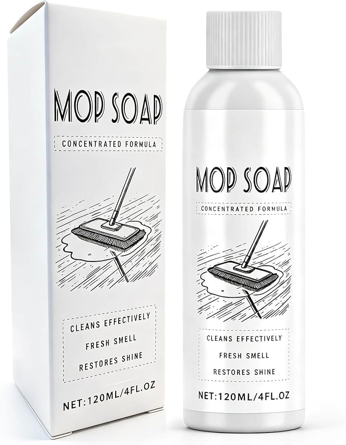 Brazilian Waves Mop Soap – Highly Scented Luxury Floor Cleaner for Mopping, Low Suds No Residue, Streak-Free for Tile, Hardwood, Laminate, LVP & Vinyl, All Mop Types, Pet Safe (1 Pack)