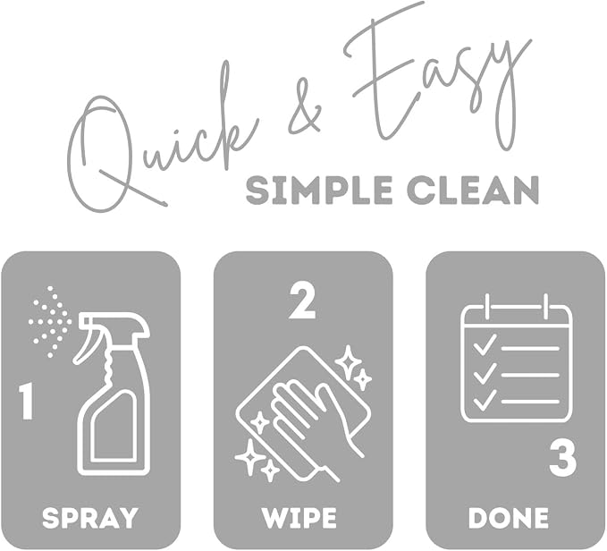 Quick Shine Multi-Surface Floor Cleaner 24 oz-6 Pk, Streak-Free, No Residue | Powered by Baking Soda, Clean Breeze Essence, pH Neutral, No Rinse, PFAS & Ammonia Free, EPA Safer Choice Made in USA