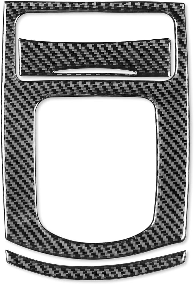 Real Carbon Fiber Trim for Infiniti Accessories | for G37 G25 Q60 Q40 X 2011-2015 Sedan Coupe Convertible Center Console Gear Shift Panel Interior Thick Overlay Decal - A