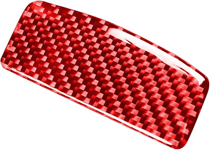 Car Co-Pilot Glove Box Handle Cover Trim Sticker Red Interior Compatible with Subaru BRZ/Scion FR-S/Toyota 86 2016 2017 2018 2019 2020 Real Carbon Fiber Accessories