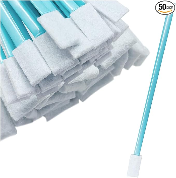 Cleaning Swab Sticks, Small Cleaning Sponge Tip for Tight Spaces, Disposable Crevice Cleaning Brush Kit, Universal Automotive Detailing Tools Accessories for SUV, Sedan, Truck (50PCS)