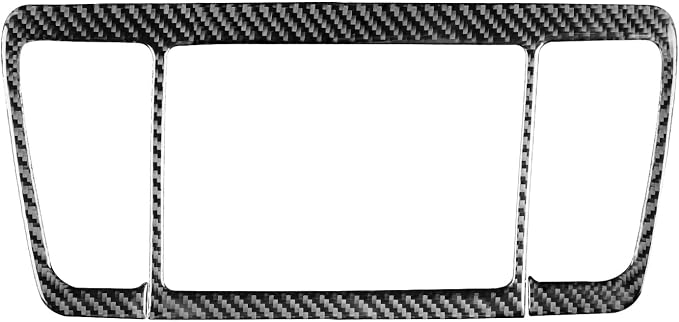 JKYUKU Real Carbon Fiber for Subaru Accessories Center Air Condition Vent | for Legacy/Outback 2005-2009, Black Center Air Condition Vent Sticker, Easy Installation/Removal, Tool-Free Installation