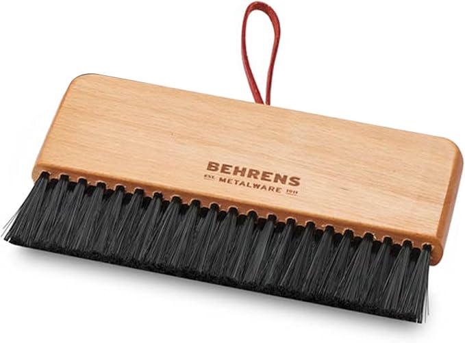 Behrens Red Galvanized Dustpan & Brush Set