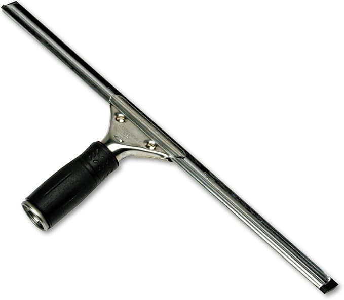 Unger Professional Steel Window and Glass Squeegee with Replacement Rubber, 16 Inch (Pack of 1)