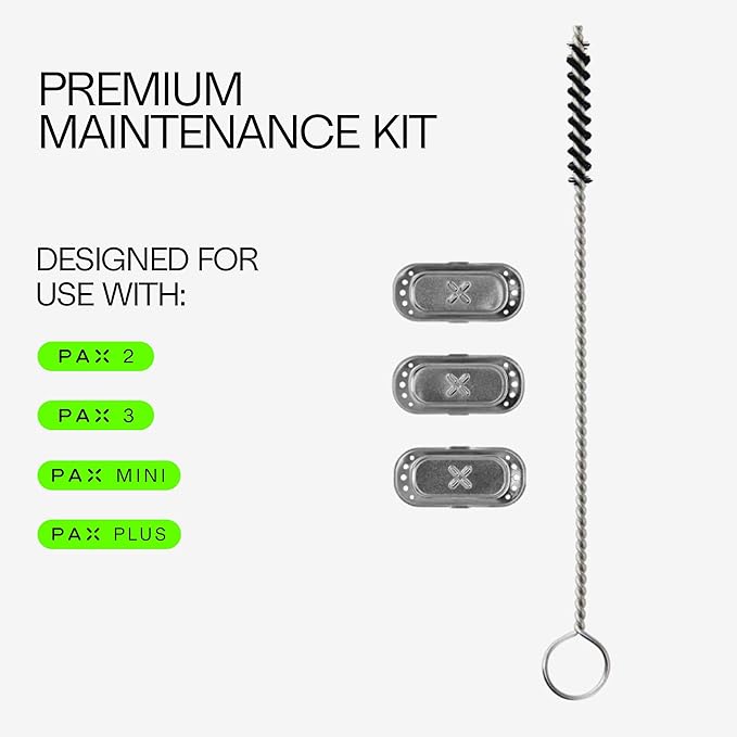 PAX Premium Maintenance Kit – Essential Supplies to Take Care of Your PAX – Includes Three 3D Oven Screens & a Wire Brush