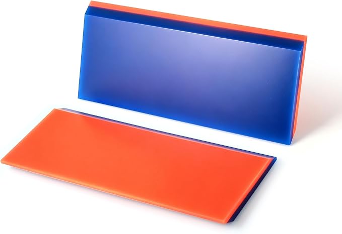NEWISHTOOL 2 Pack Rubber Squeegee (5-Inch Replacement Blade, No Handle) | Window Tint Squeegee for Water Removal, Windshield Rear Back Glass Cleaning, PPF Installing and Window Film Application