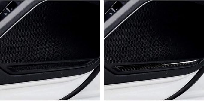 Real Carbon Fiber Trim for Audi Accessories | for B9 A4 S4 A5 S5 2020-2025 / RS5 2021-2025 Door Speaker Strip Interior Thick Overlay Decal