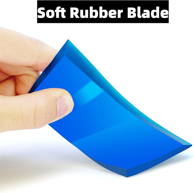 Small Squeegee Set - 2.7 & 4.9inch in Widths - Efficient Water Wiper Rubber Blade Window Tint Squeegee, Perfect for Car Window, Mirror Cleaning, Window Film, or Glass Door, Tiles
