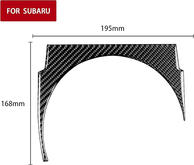 Real Carbon Fiber Trim for Subaru Accessories | for Scion FR-S/Toyota 86 2016 2017 2018 2019 2020 Gear Shift Surround Panel Interior Thick Overlay Decal