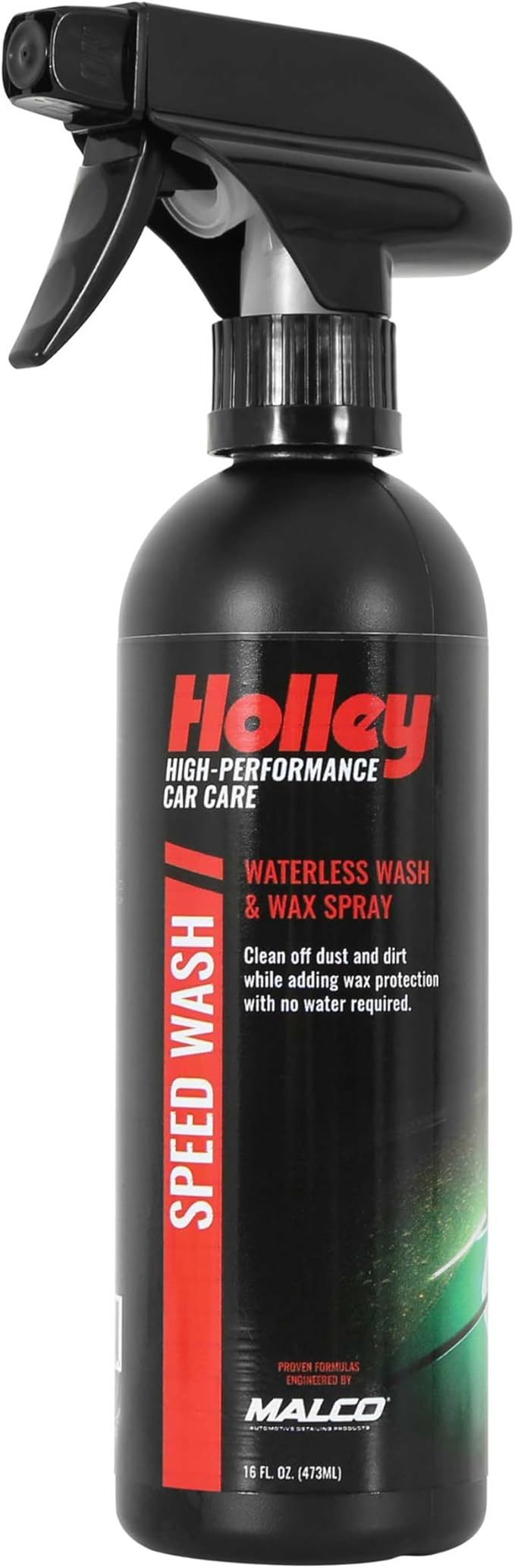 Holley Speed Wash - Waterless Wash & Wax Spray - High-Performance Car Care, Exterior Cleaning Solution with Carnauba Wax - Works on All Surfaces, for All Car Types - 16 oz.
