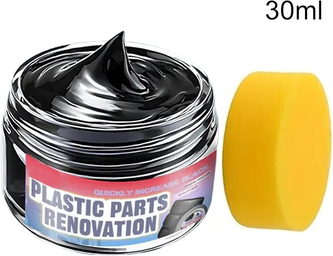 Car Trim Restorer Repair Shine Cleaner | Long Lasting Car Tire Wax for SUV Truck Vehicle Automotive Sedan Scooter RV Seat Console Dashboard Wheel