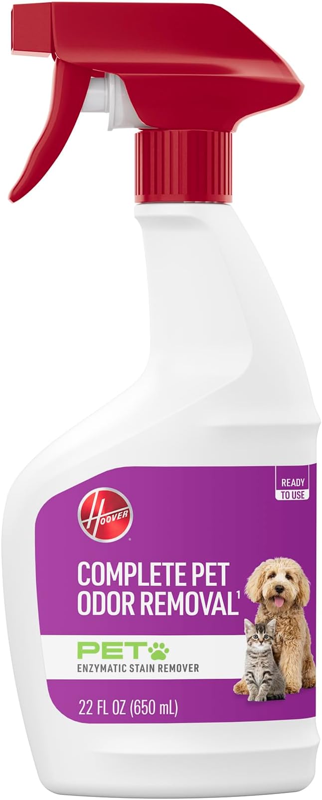 Hoover Pet Pre-Treat Spot and Stain Remover Spray, 22 oz., Pet Formula for Carpet and Upholstery, Tackles Tough Pet Messes and Stains, Pair with Hoover Carpet or Spot Cleaner | Pet Formula for Carpet and Upholstery, Tackles Tough Pet Messes and Stains,...