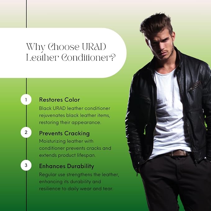 Leather Conditioner 50ml Black – Compact, Color-Restoring Leather Care for Shoes, Bags, Jackets, and More!