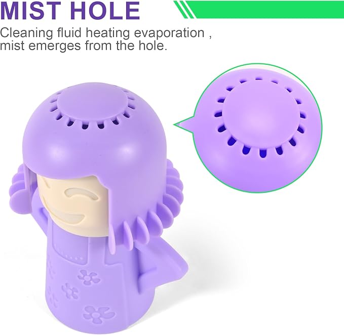 Microwave Cleaner Angry Mama Steam Cleaner With Vinegar | Steam cleaning tool that uses vinegar and water to loosen grease and odors in minutes. Reusable