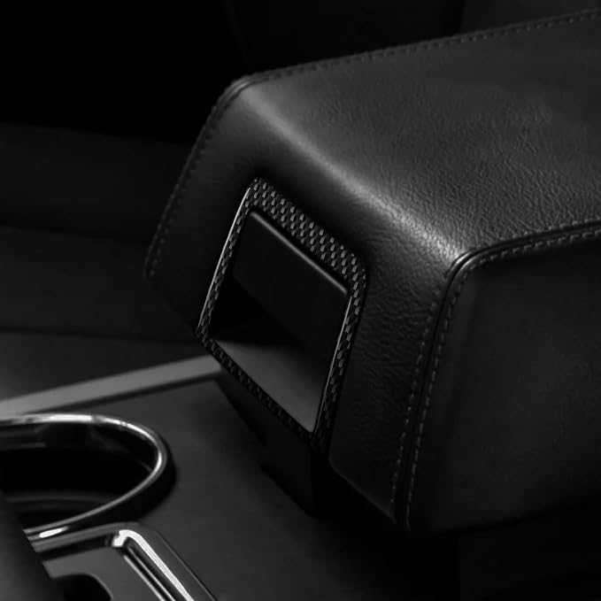Carbon Fiber Center Stickers Fit for Ford Expedition 2007-2014 | Trim Center Console Armrest Box Handle Surround | Accessories | Thick Overlay