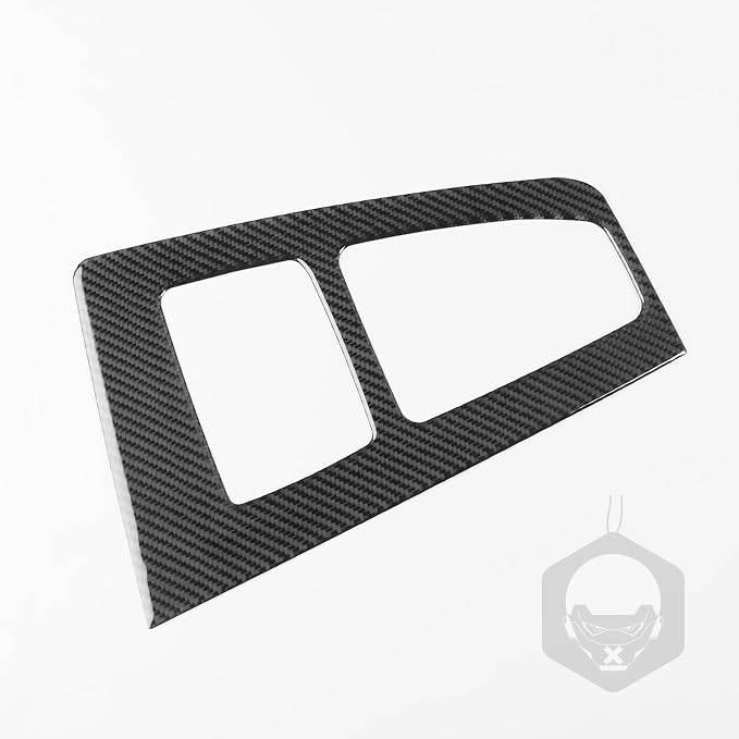 Real Carbon Fiber Trim for Audi 80A Q5 Accessories | for SQ5 2018-2025 Console Gear Shift Panel Frame Cover Sticker Interior Thick Overlay Decal - B