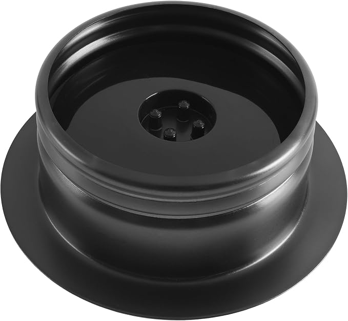 LQS Kitchen Sink Garbage Disposal Flange and Sink Stopper, fit 3-1/2 Inch Standard Sink Drain Hole Color Black