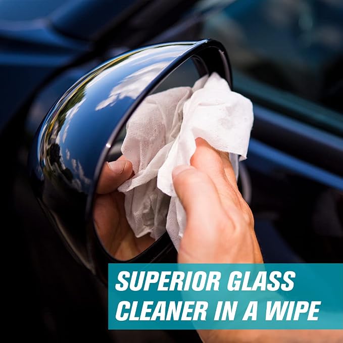 Invisible Glass 90166-3PK Large Glass Cleaning Wipes for Streak-Free Windows, Mirrors, and Glass, Lint-Free, Ammonia-Free, Tint-Safe, for Home and Auto, Canister, 28 Count (Pack of 3)