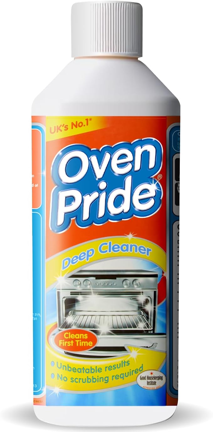 Oven Pride Oven Cleaner - 500ml Complete Oven Cleaning Kit with Safety Gloves & Cleaning Bag - Cleans First Time - Oven Cleaner Heavy Duty - Degreases Oven Without Scrubbing