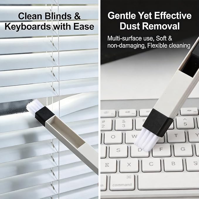 Window Sill Cleaner Tool, 13 Pcs Window Track Cleaning Tools Set, Deep Clean Groove Gap Cleaning Brush Kit for Window Tracks, Sliding Doors, Tile Lines, Car Vents, Keyboards