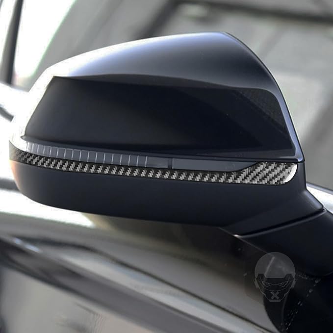 Real Carbon Fiber Trim for Audi 80A Q5 Accessories | for SQ5 2018-2025 Dash Sides Rearview Mirror Strip Cover Sticker Exterior Thick Overlay Decal