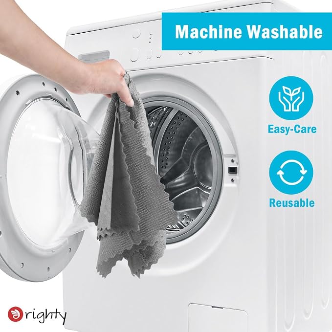 Orighty Microfiber Cleaning Cloth Bulk, 100 Pack, 11.5x11.5 inch, Grey | Microfiber Towels for Cars, Multi-Purpose Shop Towels, Soft Highly Absorbent Cleaning Rags for Car, Home, Kitchen
