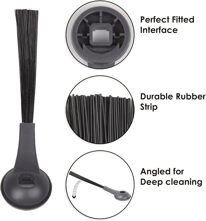 (12 Pack) Side Brushes for Shark RV2820YE, AV2800ZE, AV2810YS, AV2501AE RV2502AE AV2501S IQ R101AE RV1001AE R101 RV1001 RV1000 RV2001AE RV1012AE AV911S EZ AV1002AE AV1010AE AV970 RV2000WD Side Brush