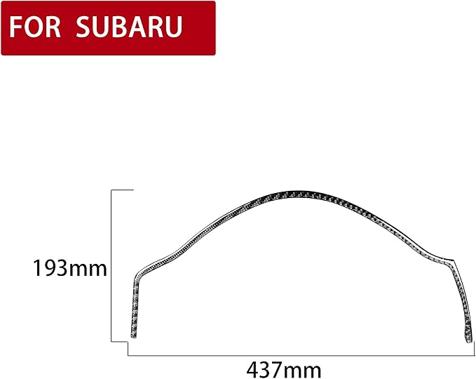 Real Carbon Fiber Trim for Subaru Accessories | for BRZ/Scion FR-S/Toyota 86 2016 2017 2018 2019 2020 Speedometer Surround Strip Interior Thick Overlay Decal