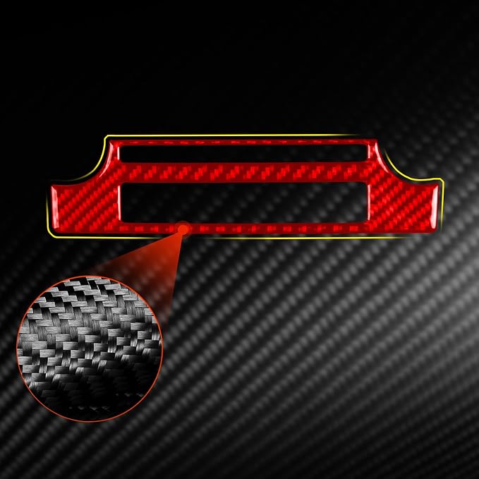 Real Carbon Fiber Trim for Toyota Camry Accessories | for 2012 2013 2014 Central Control Air Conditioning Panel Interior Thick Overlay Decal