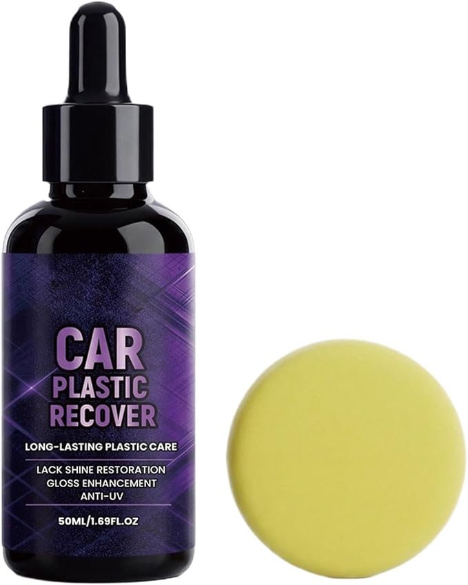 Car Trim Restorer 50ml Deep Cleaning Long Lasting | Car Exterior Trim Restorer Polishing Agent for Detailing Maintenance Care Restoration Exterior Dashboard Headlight