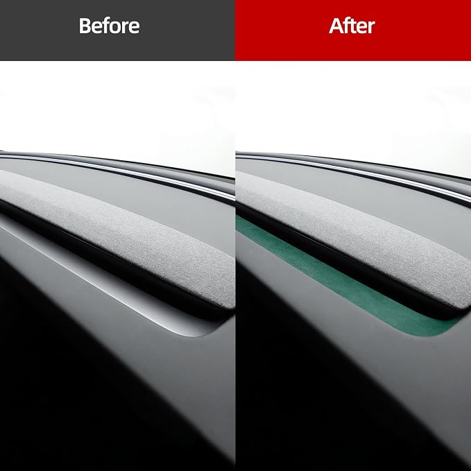 Betterhumz Car Dashboard Panel Trim for Tesla Model 3 M3 Highland 2026 2025 | Center Console Front Air Condition Vent Cover Sticker Moulding Tuning Accessories (for alcantara Green)